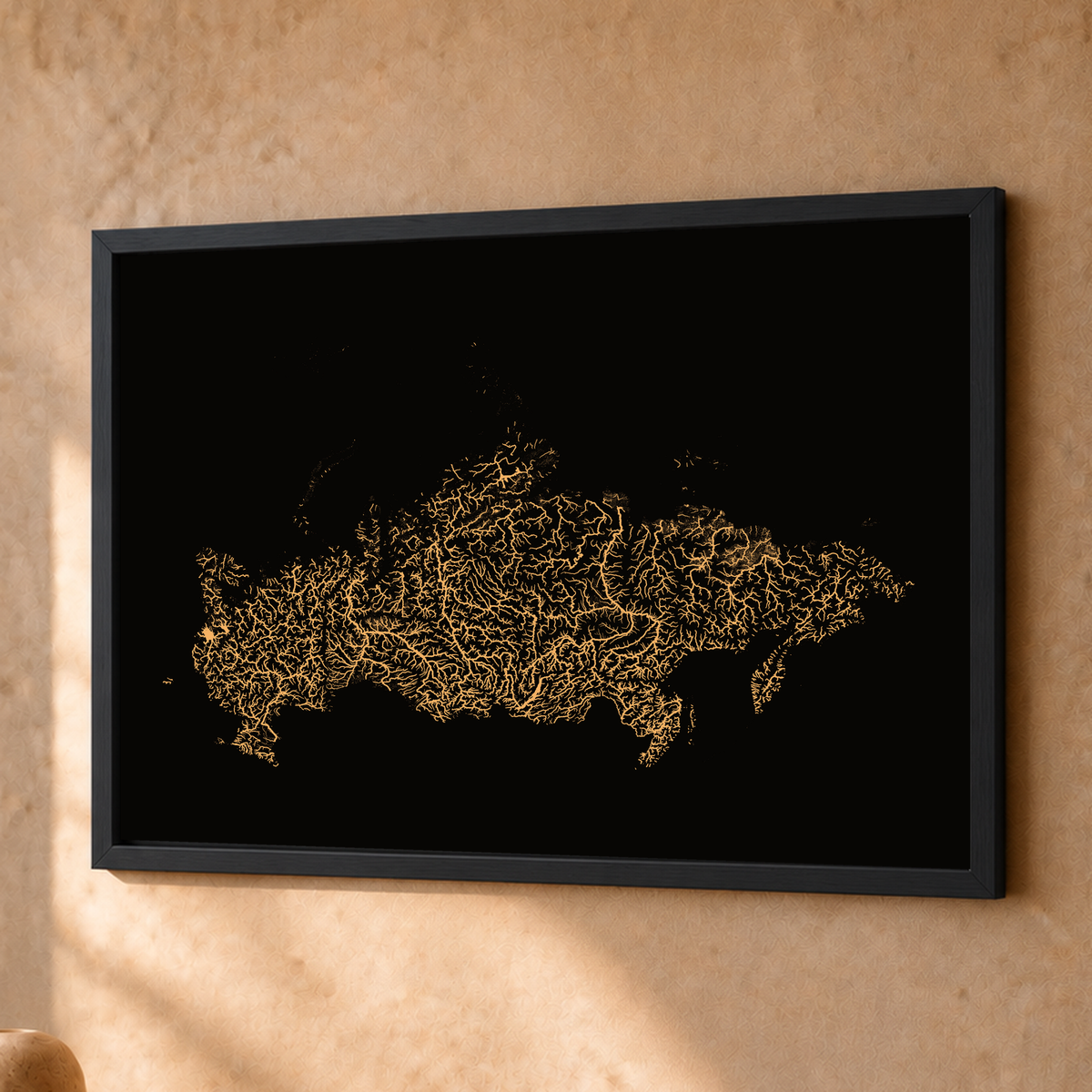 Beautiful Rivers — Rússia — Cobre, Fine art emoldurado · 30 × 40 cm, Preto · Sem margem