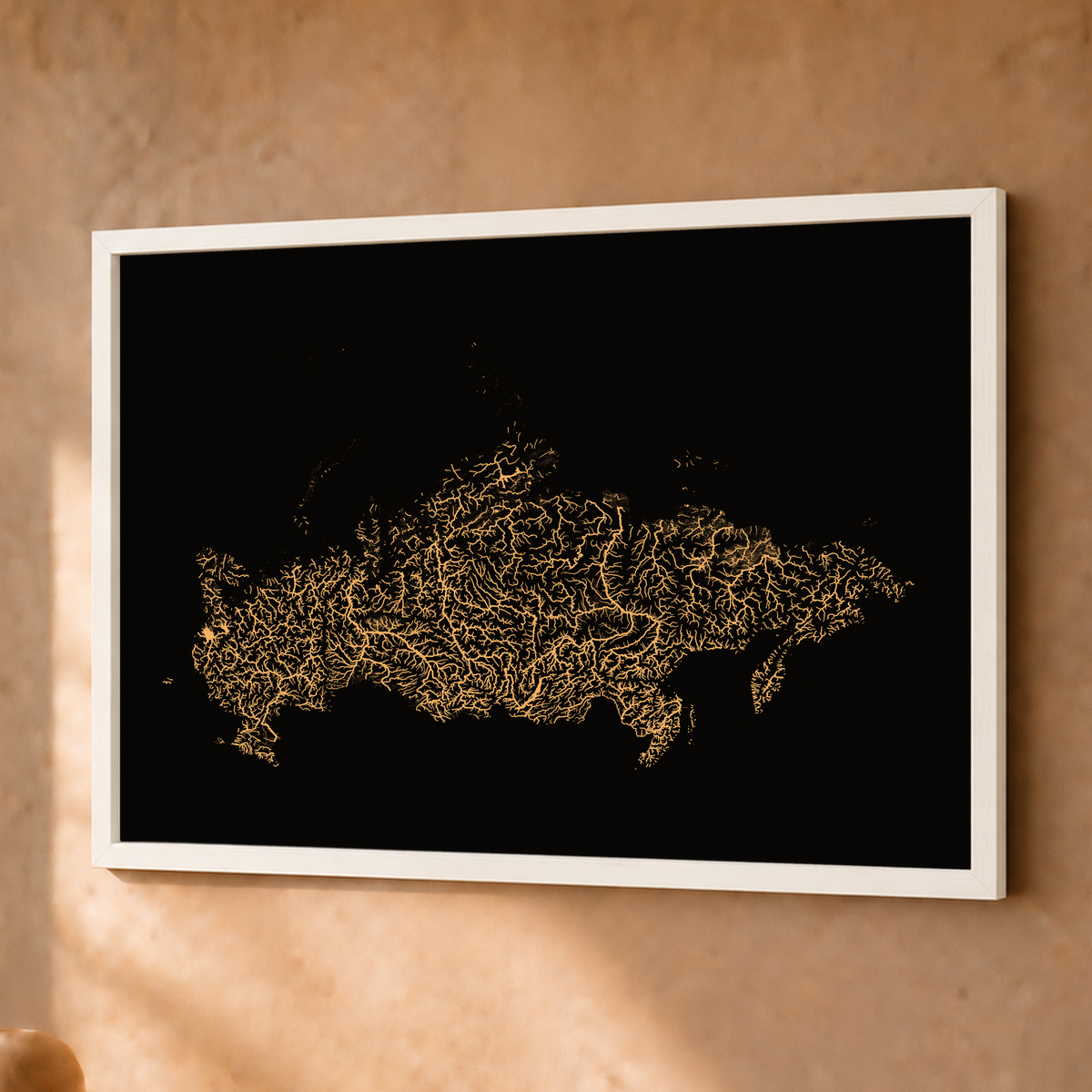 Beautiful Rivers — Rússia — Cobre, Fine art emoldurado · 30 × 40 cm, Branco · Sem margem