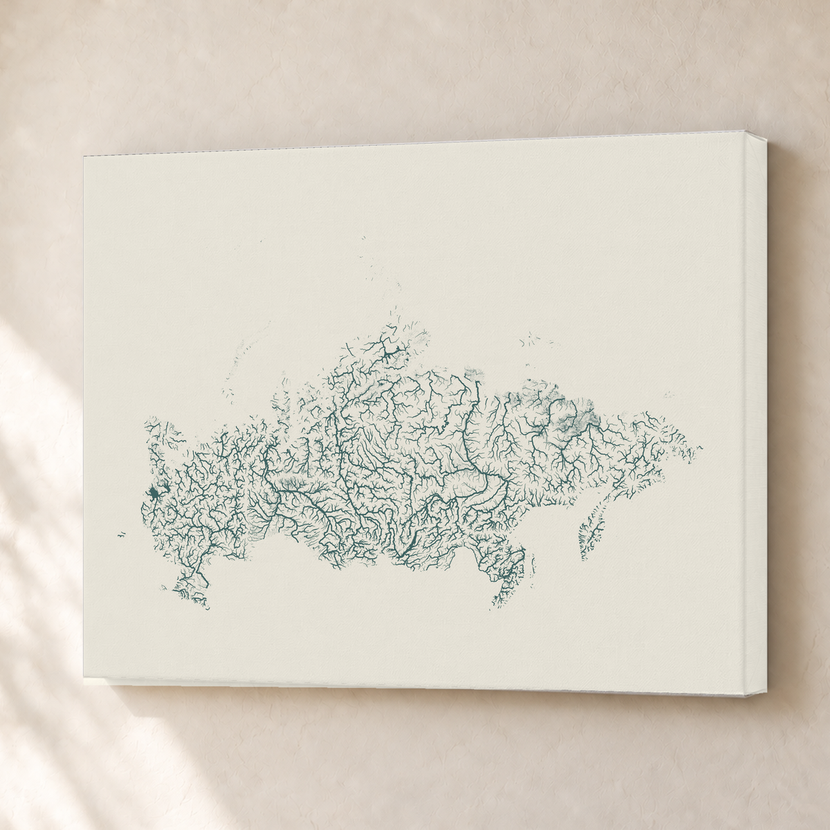 Beautiful Rivers — Rússia — Natural e luminosa, Canvas · 30 × 40 cm, Sem margem