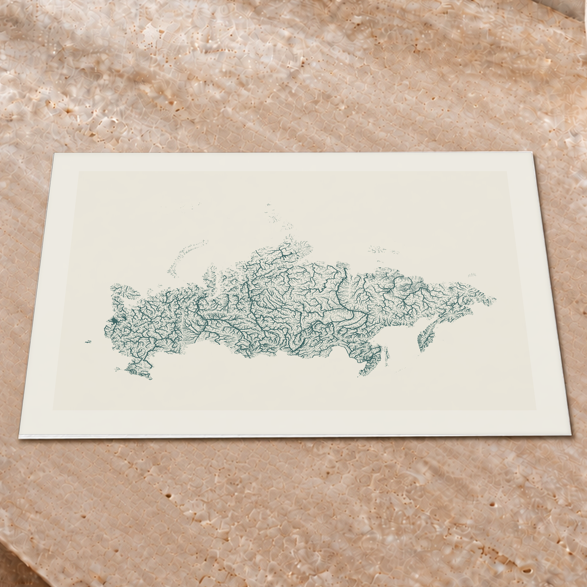 Beautiful Rivers — Rússia — Natural e luminosa, Impressão fine art · 45 × 60 cm, Margem branca