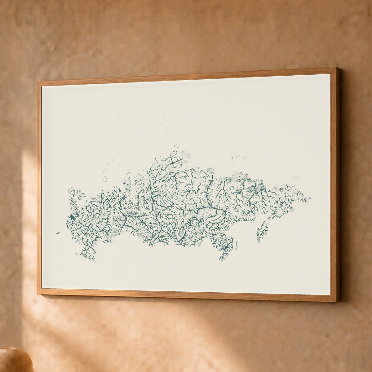 Beautiful Rivers — Rússia — Natural e luminosa, Fine art emoldurado · 30 × 40 cm, Natural · Sem margem