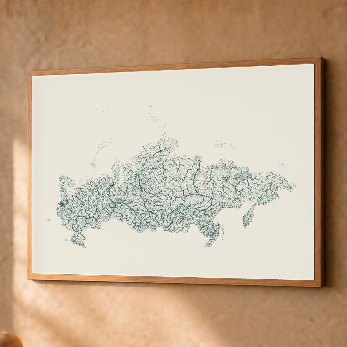 Beautiful Rivers — Rússia — Natural e luminosa, Fine art emoldurado · 60 × 80 cm, Natural · Sem margem