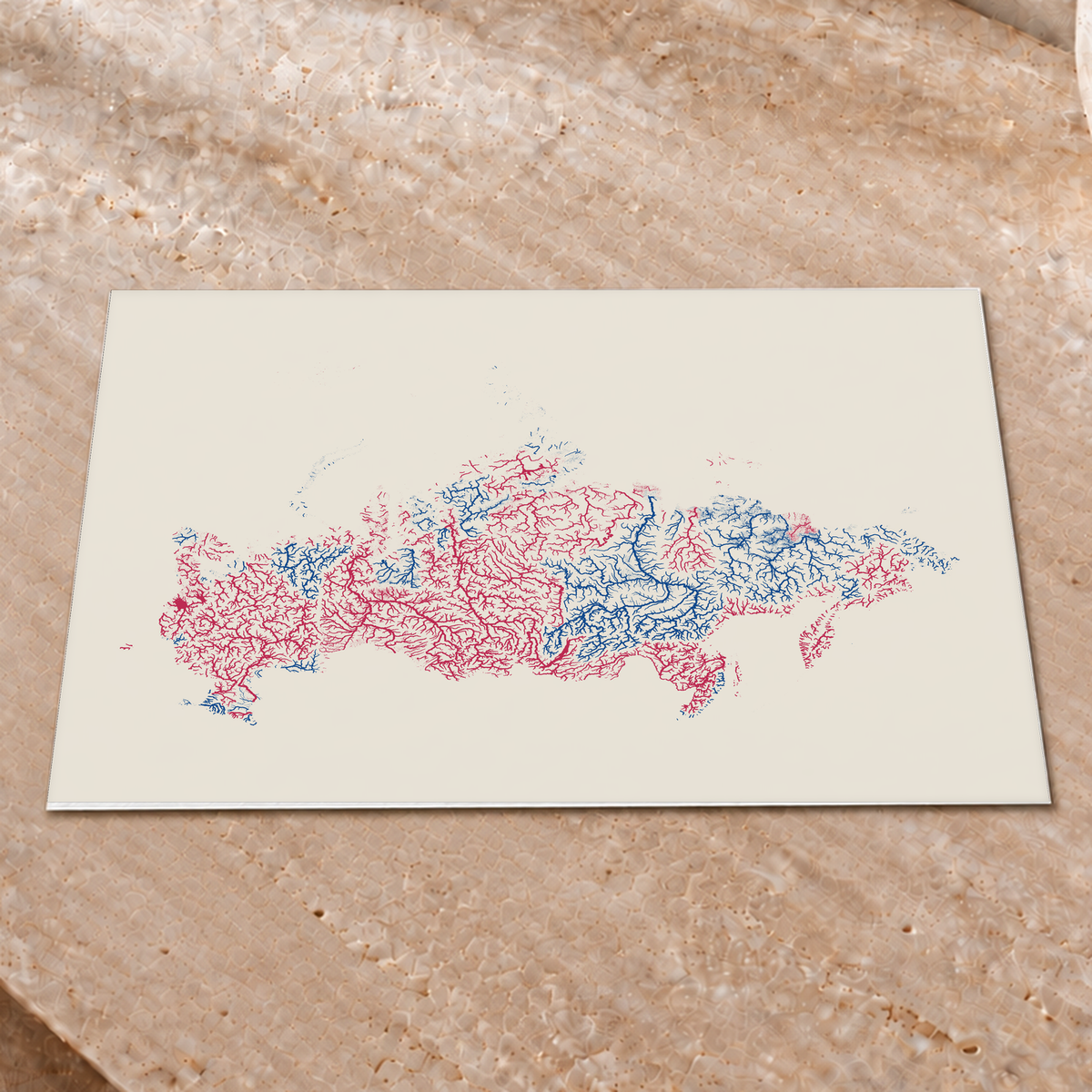 Beautiful Rivers — Rússia — Risografia, Impressão fine art · 30 × 40 cm, Sem margem