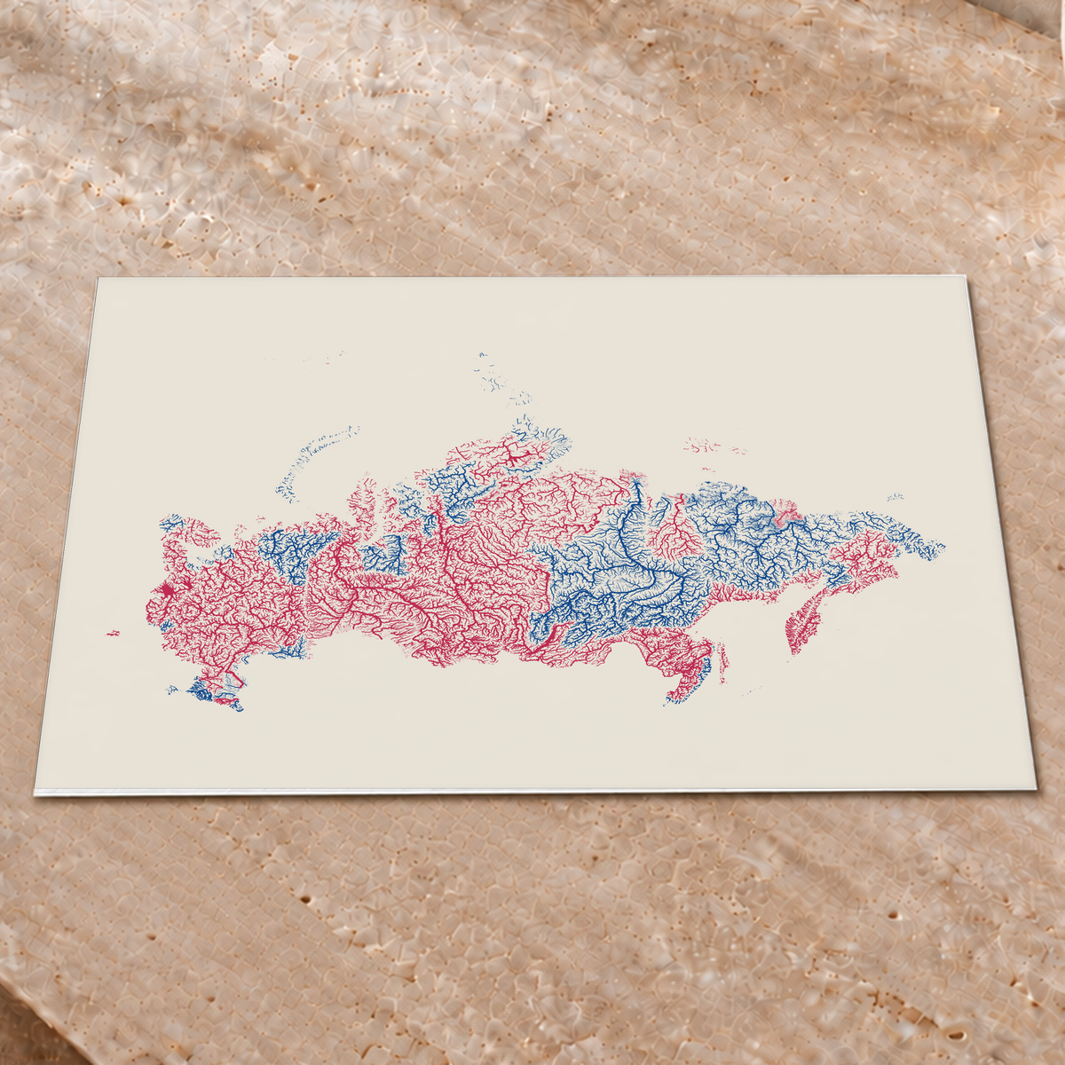 Beautiful Rivers — Rússia — Risografia, Impressão fine art · 45 × 60 cm, Sem margem