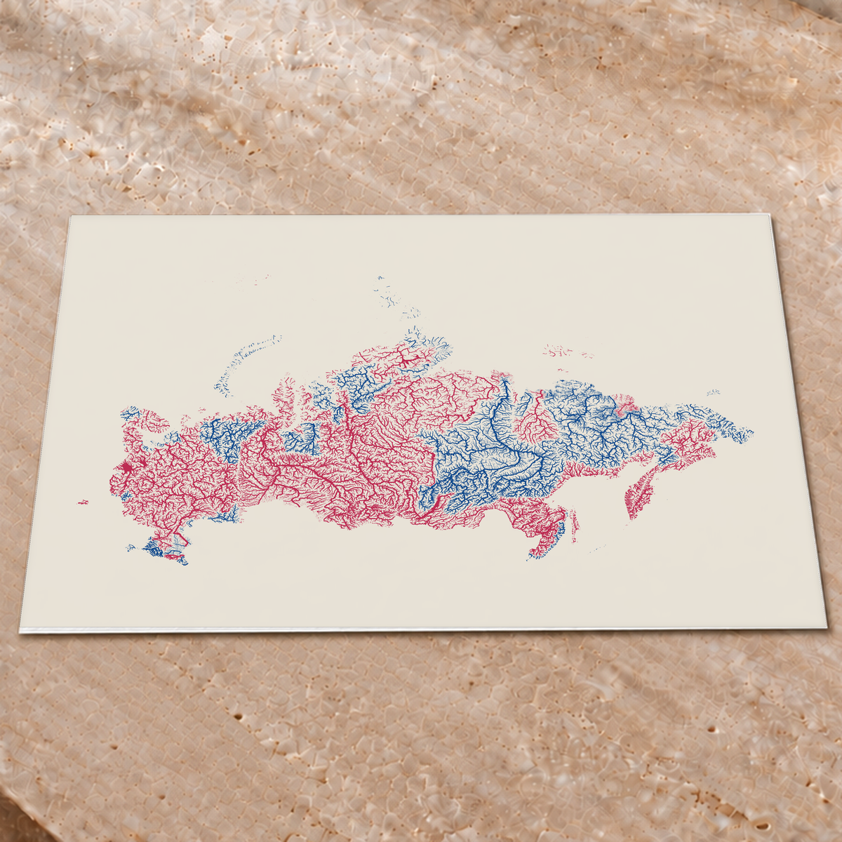 Beautiful Rivers — Rússia — Risografia, Impressão fine art · 60 × 80 cm, Sem margem