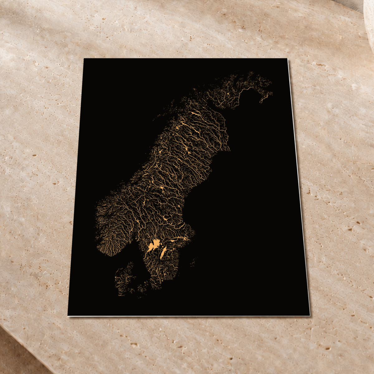 Beautiful Rivers — Escandinávia — Cobre, Impressão fine art · 30 × 40 cm, Sem margem