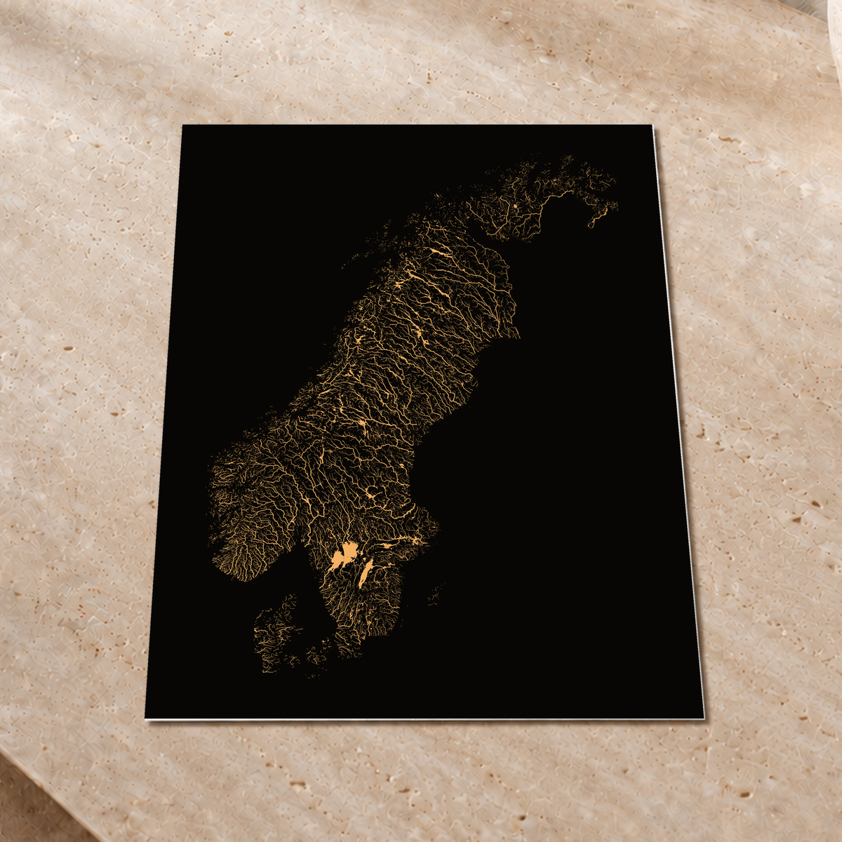 Beautiful Rivers — Escandinávia — Cobre, Impressão fine art · 45 × 60 cm, Sem margem