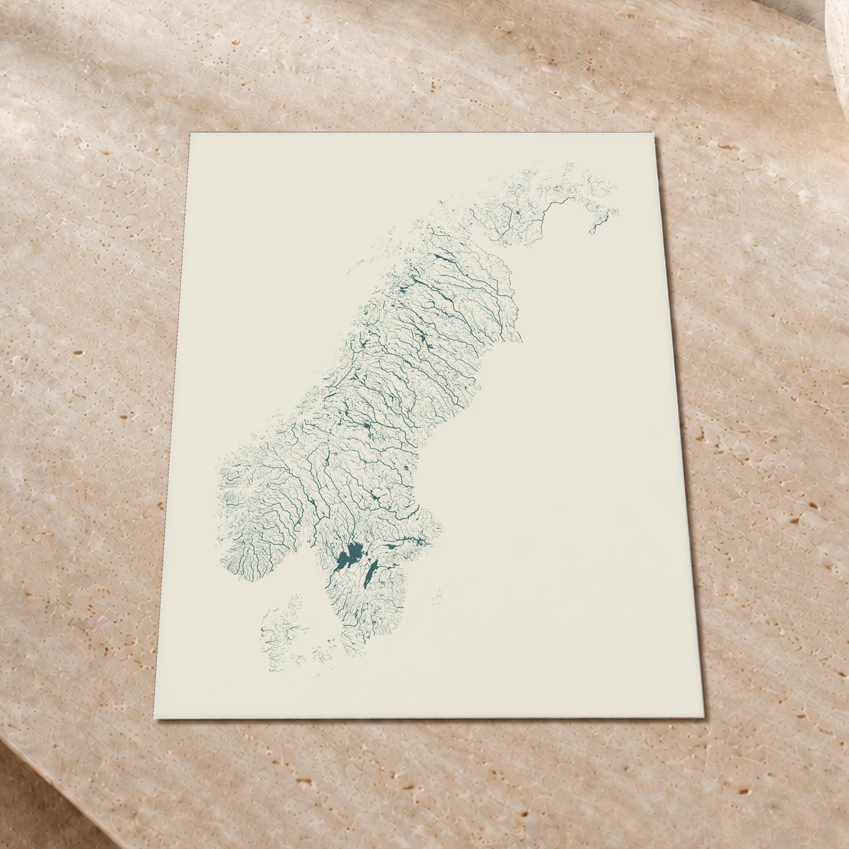 Beautiful Rivers — Escandinávia — Natural e luminosa, Impressão fine art · 30 × 40 cm, Sem margem