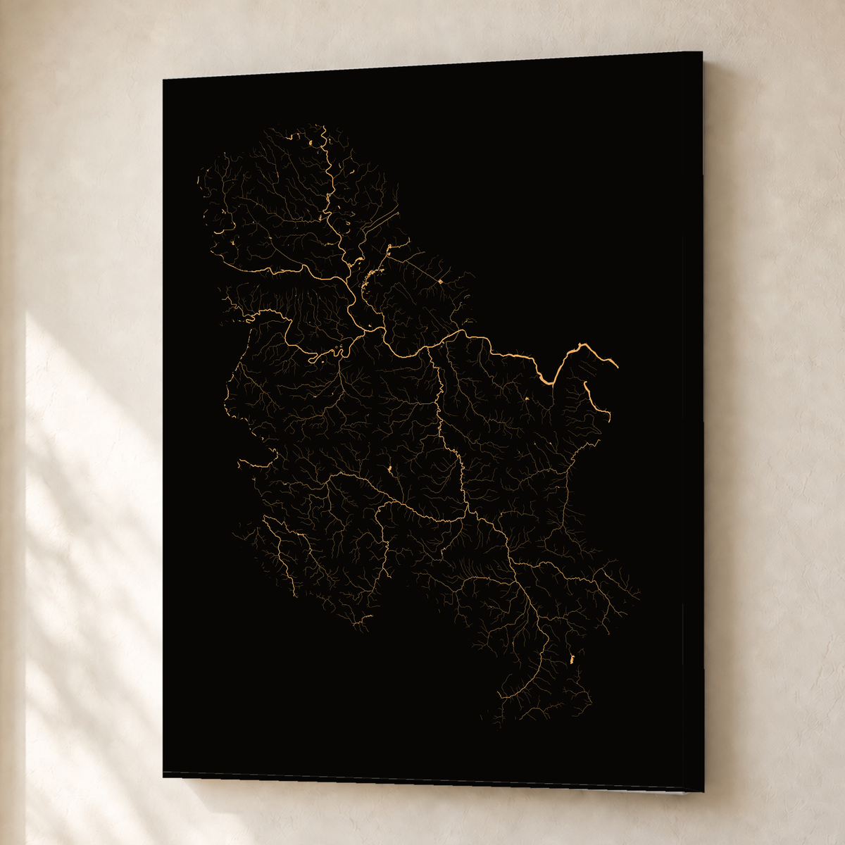 Beautiful Rivers — Sérvia — Cobre, Canvas · 30 × 40 cm, Sem margem