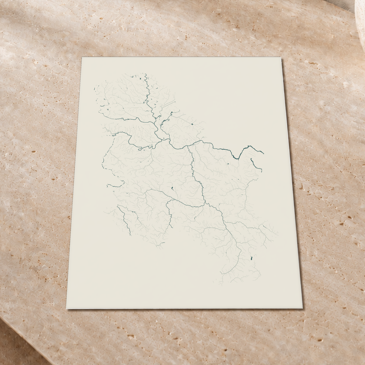 Beautiful Rivers — Sérvia — Natural e luminosa, Impressão fine art · 30 × 40 cm, Sem margem