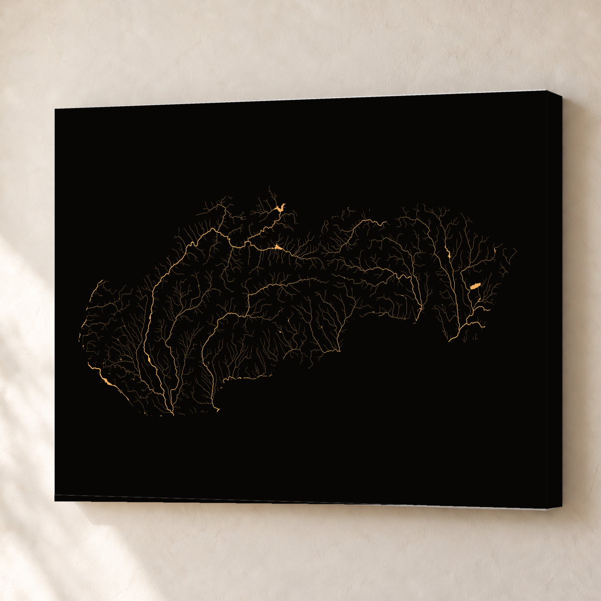 Beautiful Rivers — Eslováquia — Cobre, Canvas · 45 × 60 cm, Sem margem