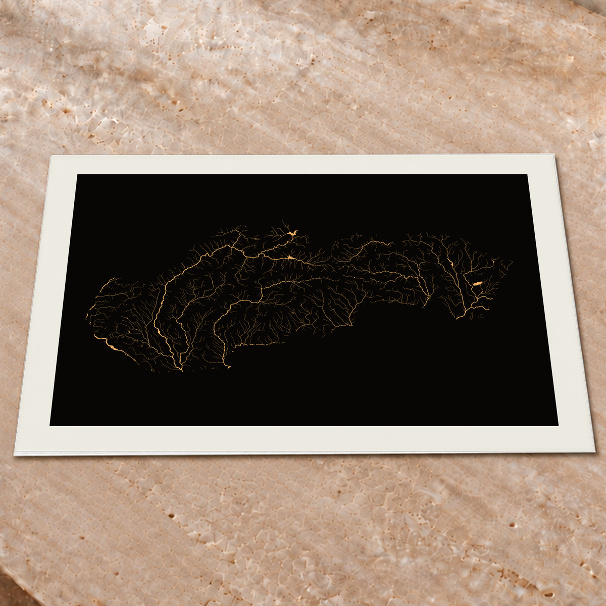 Beautiful Rivers — Eslováquia — Cobre, Impressão fine art · 60 × 80 cm, Margem branca