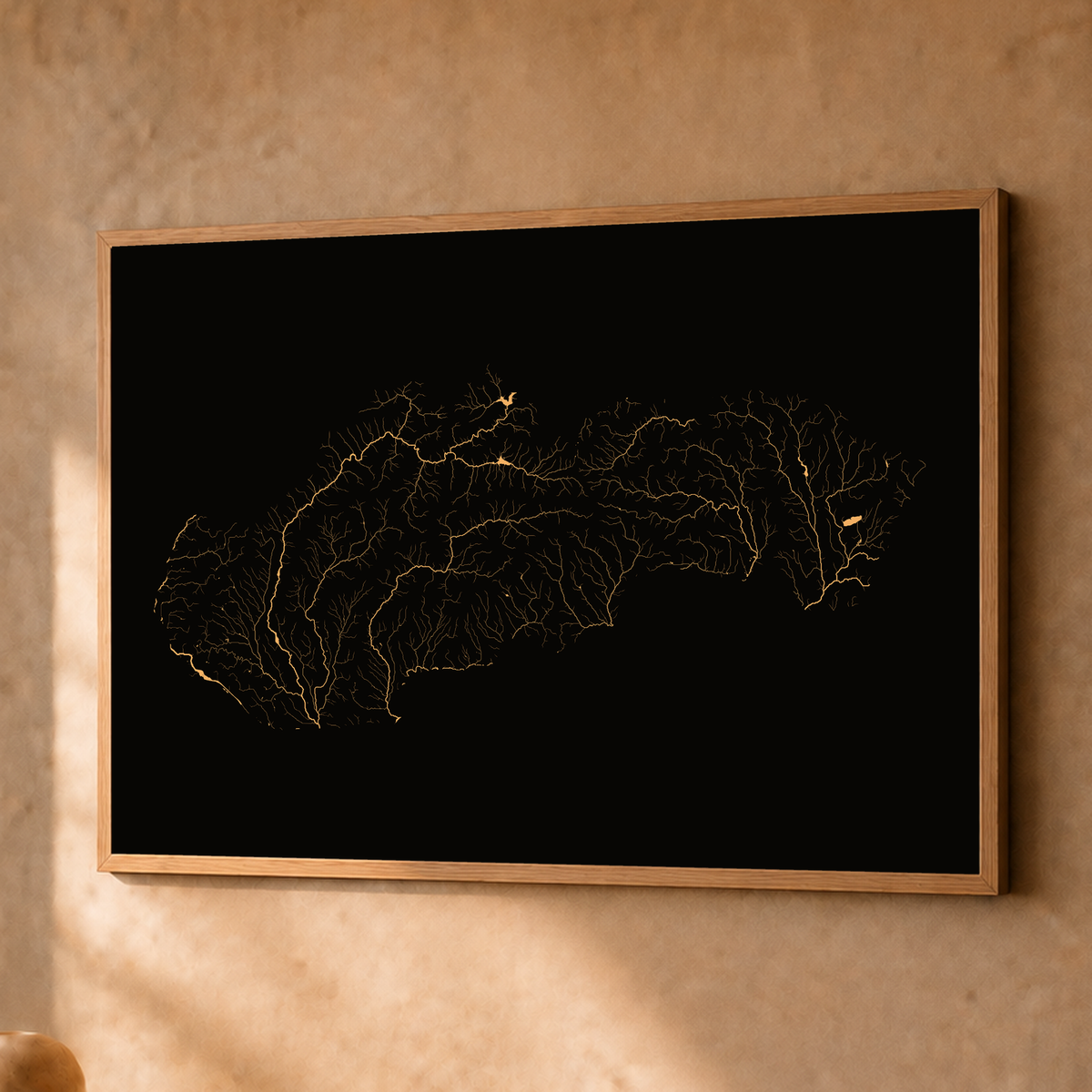 Beautiful Rivers — Eslováquia — Cobre, Fine art emoldurado · 45 × 60 cm, Natural · Sem margem