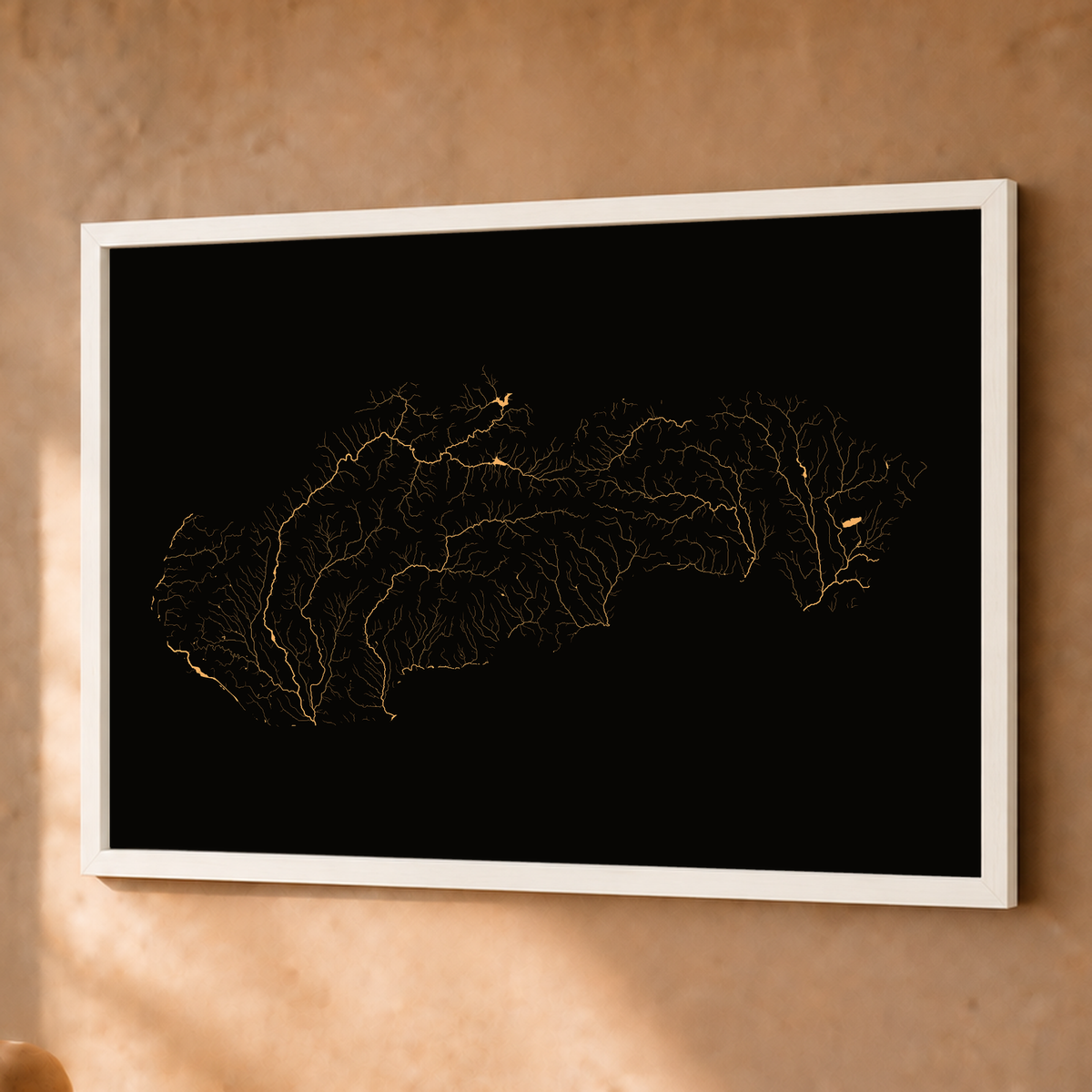 Beautiful Rivers — Eslováquia — Cobre, Fine art emoldurado · 45 × 60 cm, Branco · Sem margem