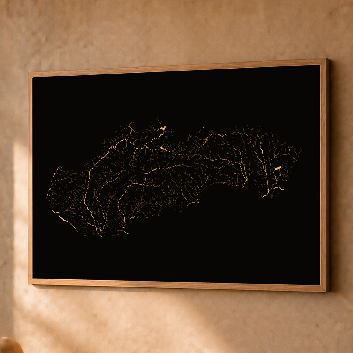 Beautiful Rivers — Eslováquia — Cobre, Fine art emoldurado · 60 × 80 cm, Natural · Sem margem