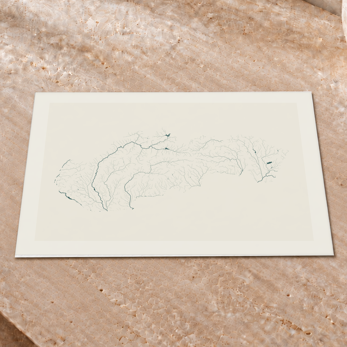 Beautiful Rivers — Eslováquia — Natural e luminosa, Impressão fine art · 30 × 40 cm, Margem branca