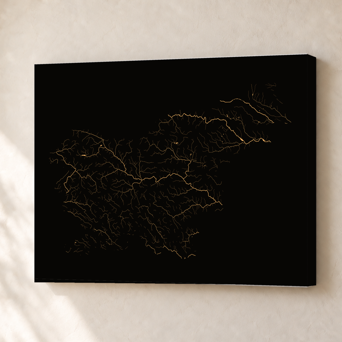Beautiful Rivers — Eslovénia — Cobre, Canvas · 30 × 40 cm, Sem margem