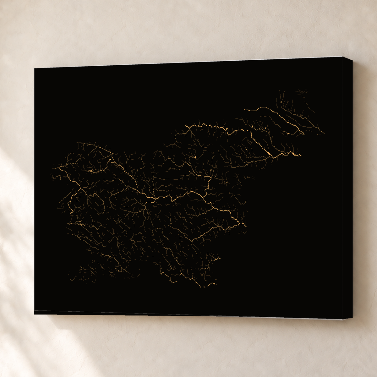 Beautiful Rivers — Eslovénia — Cobre, Canvas · 45 × 60 cm, Sem margem