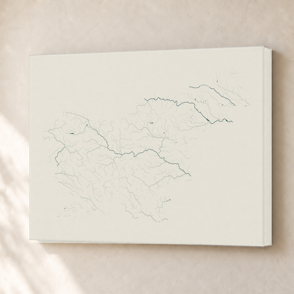 Beautiful Rivers — Eslovénia — Natural e luminosa, Canvas · 30 × 40 cm, Sem margem