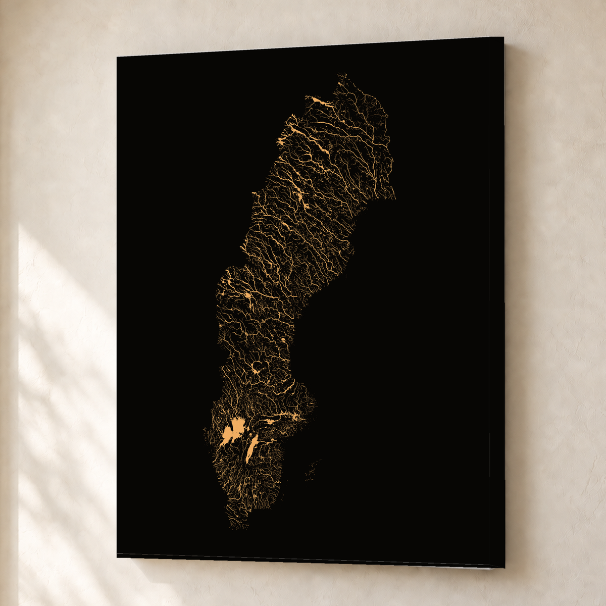 Beautiful Rivers — Suécia — Cobre, Canvas · 30 × 40 cm, Sem margem