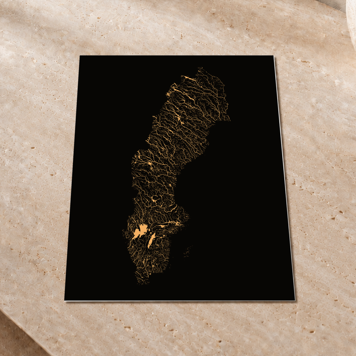 Beautiful Rivers — Suécia — Cobre, Impressão fine art · 30 × 40 cm, Sem margem