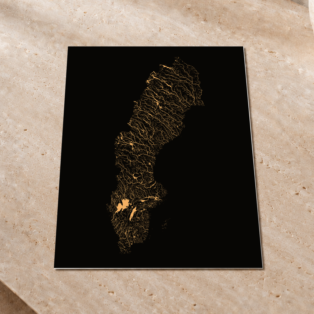 Beautiful Rivers — Suécia — Cobre, Impressão fine art · 45 × 60 cm, Sem margem