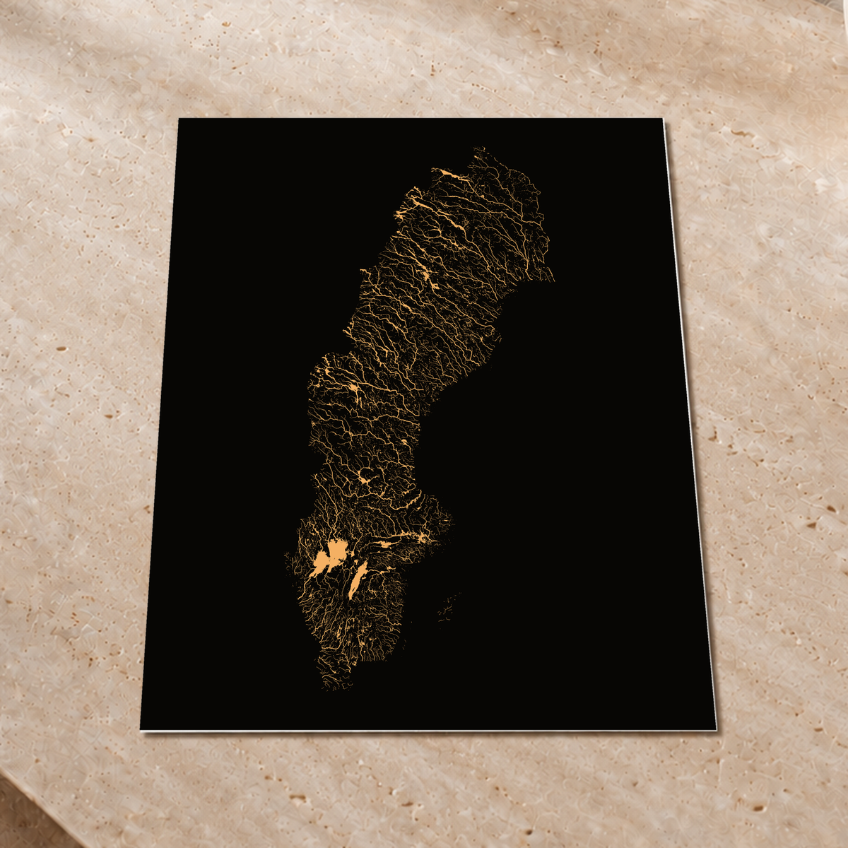 Beautiful Rivers — Suécia — Cobre, Impressão fine art · 60 × 80 cm, Sem margem