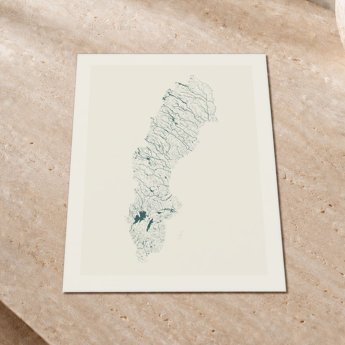 Beautiful Rivers — Suécia — Natural e luminosa, Impressão fine art · 30 × 40 cm, Margem branca