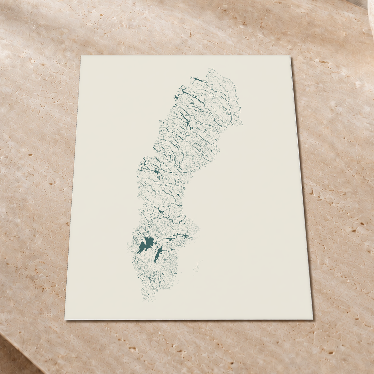 Beautiful Rivers — Suécia — Natural e luminosa, Impressão fine art · 45 × 60 cm, Sem margem