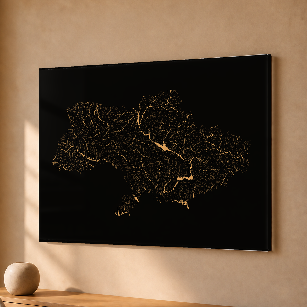 Beautiful Rivers — Ucrânia — Cobre, Acrílico · 30 × 40 cm, Sem margem