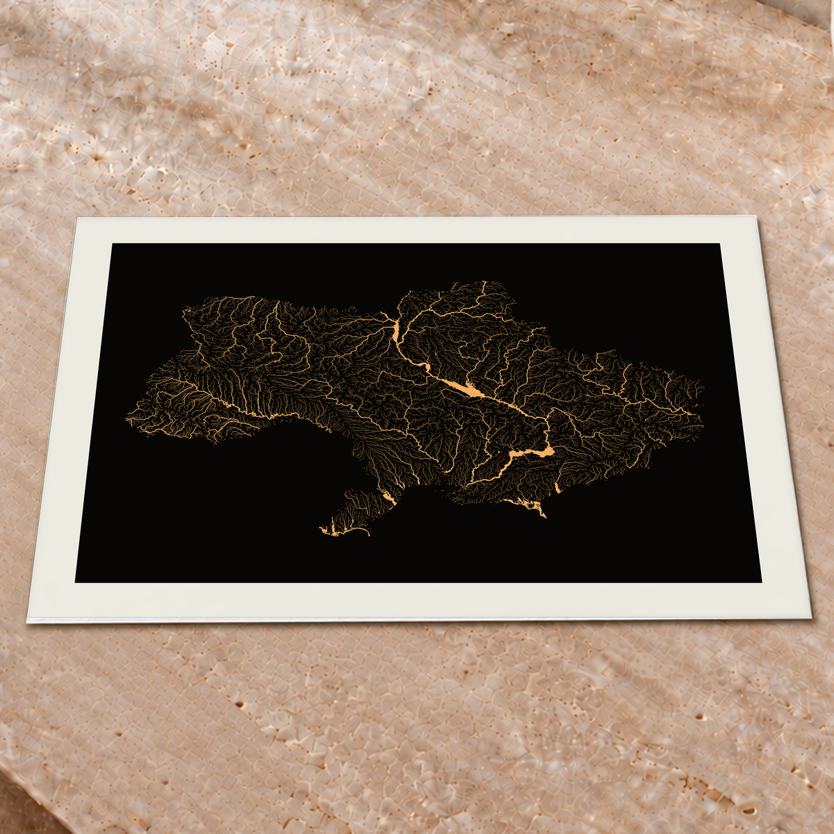 Beautiful Rivers — Ucrânia — Cobre, Impressão fine art · 45 × 60 cm, Margem branca