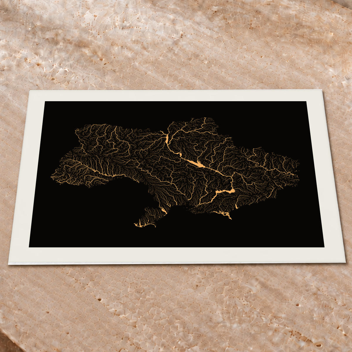 Beautiful Rivers — Ucrânia — Cobre, Impressão fine art · 60 × 80 cm, Margem branca