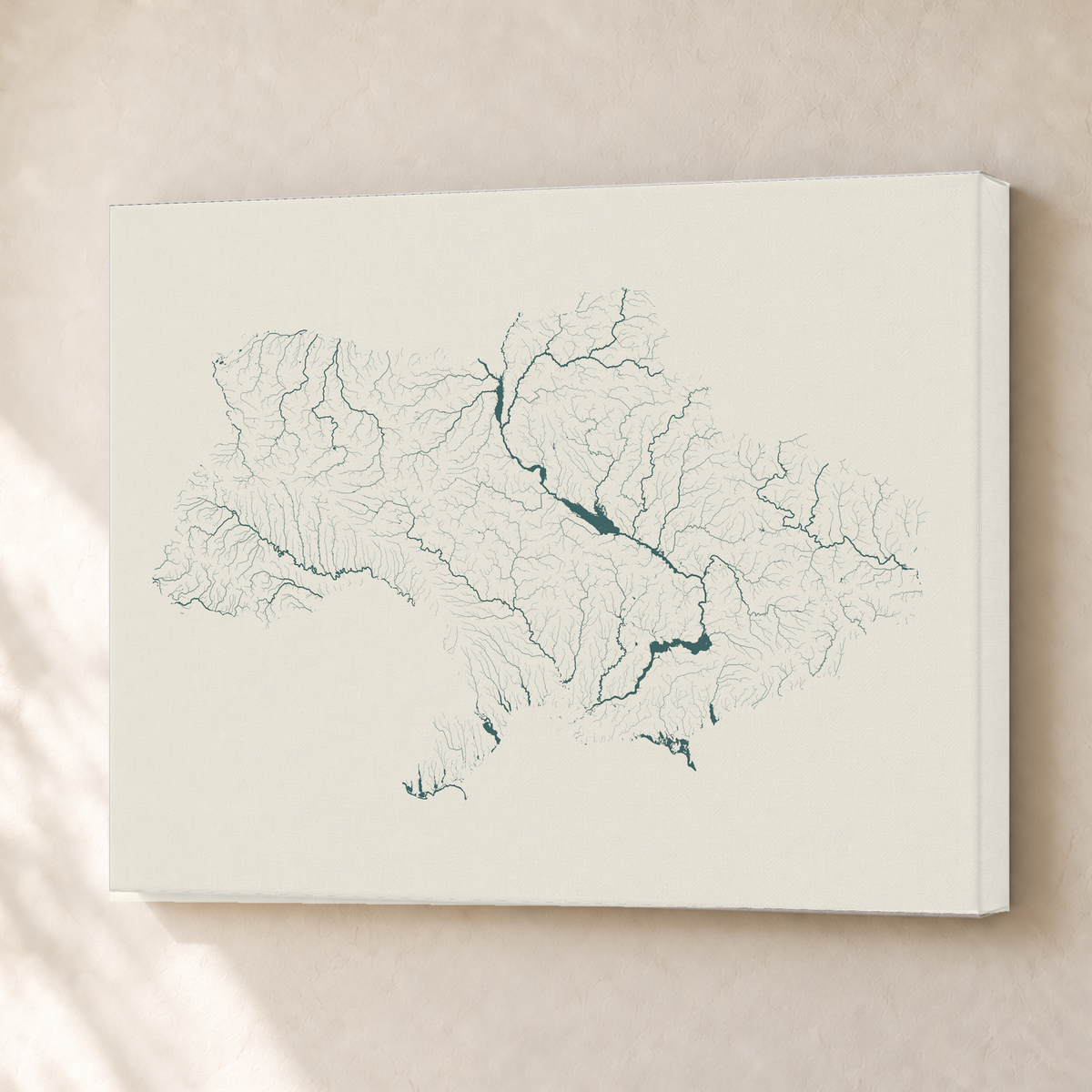 Beautiful Rivers — Ucrânia — Natural e luminosa, Canvas · 30 × 40 cm, Sem margem