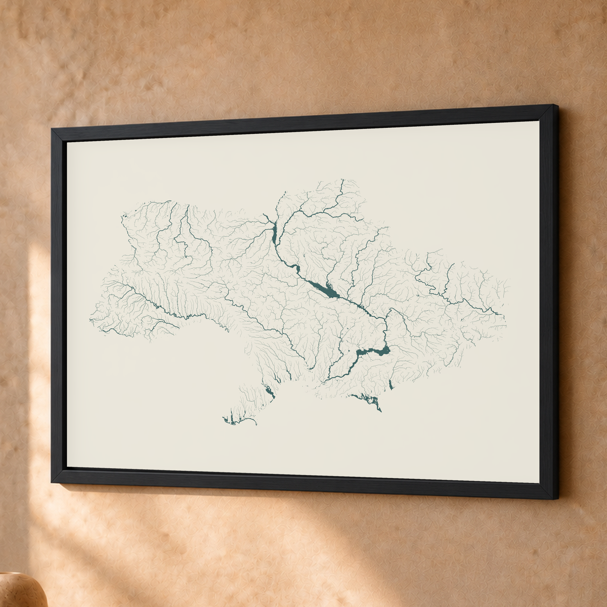 Beautiful Rivers — Ucrânia — Natural e luminosa, Fine art emoldurado · 30 × 40 cm, Preto · Sem margem