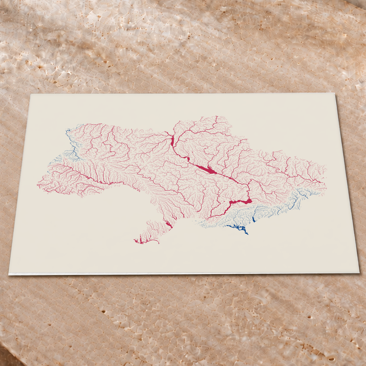 Beautiful Rivers — Ucrânia — Risografia, Impressão fine art · 60 × 80 cm, Sem margem