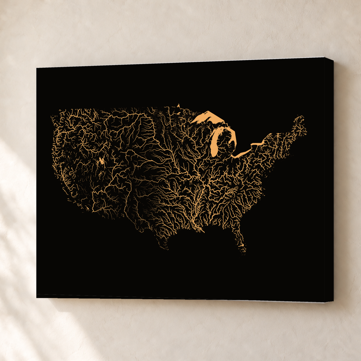 Beautiful Rivers — Estados Unidos — Cobre, Canvas · 30 × 40 cm, Sem margem