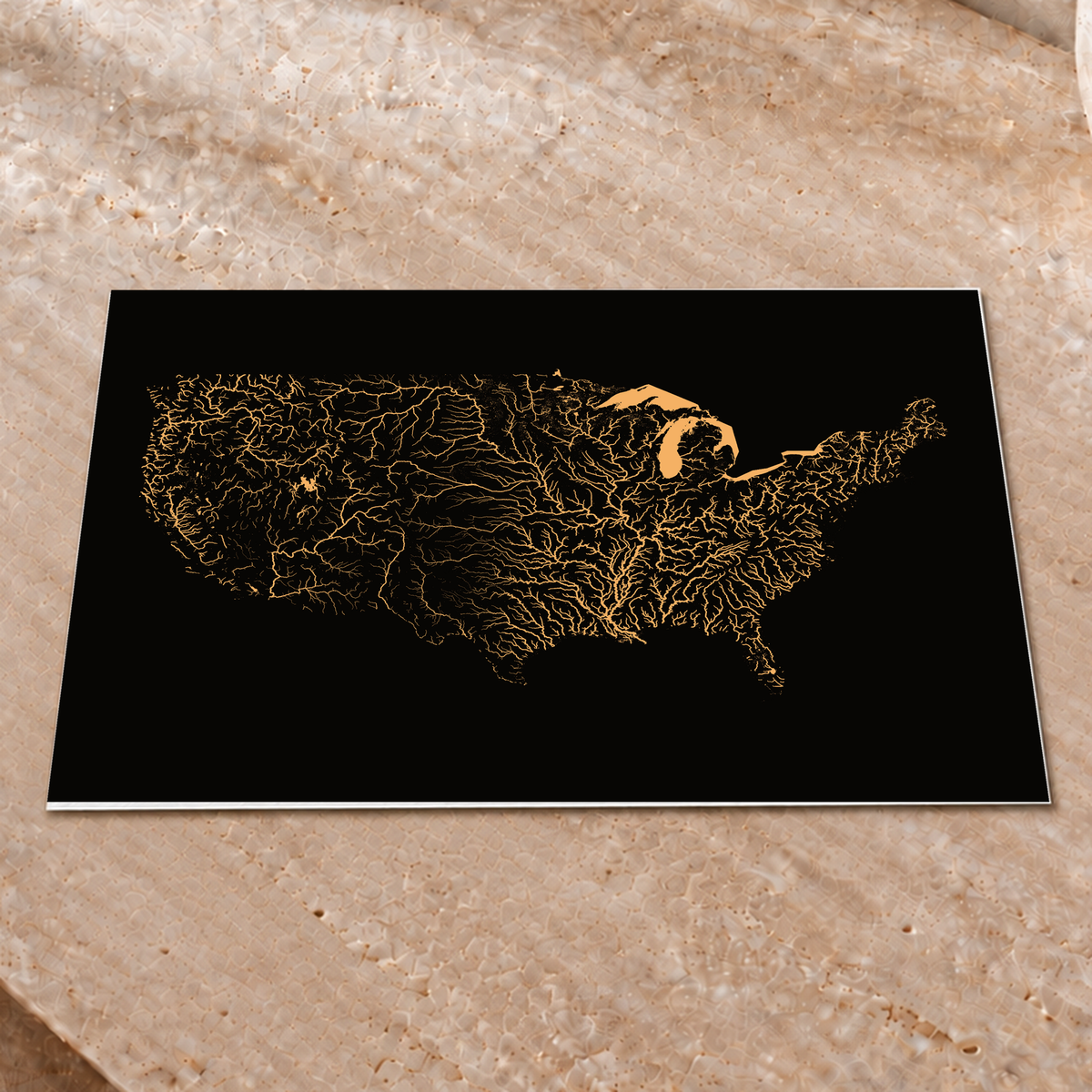 Beautiful Rivers — Estados Unidos — Cobre, Impressão fine art · 30 × 40 cm, Sem margem