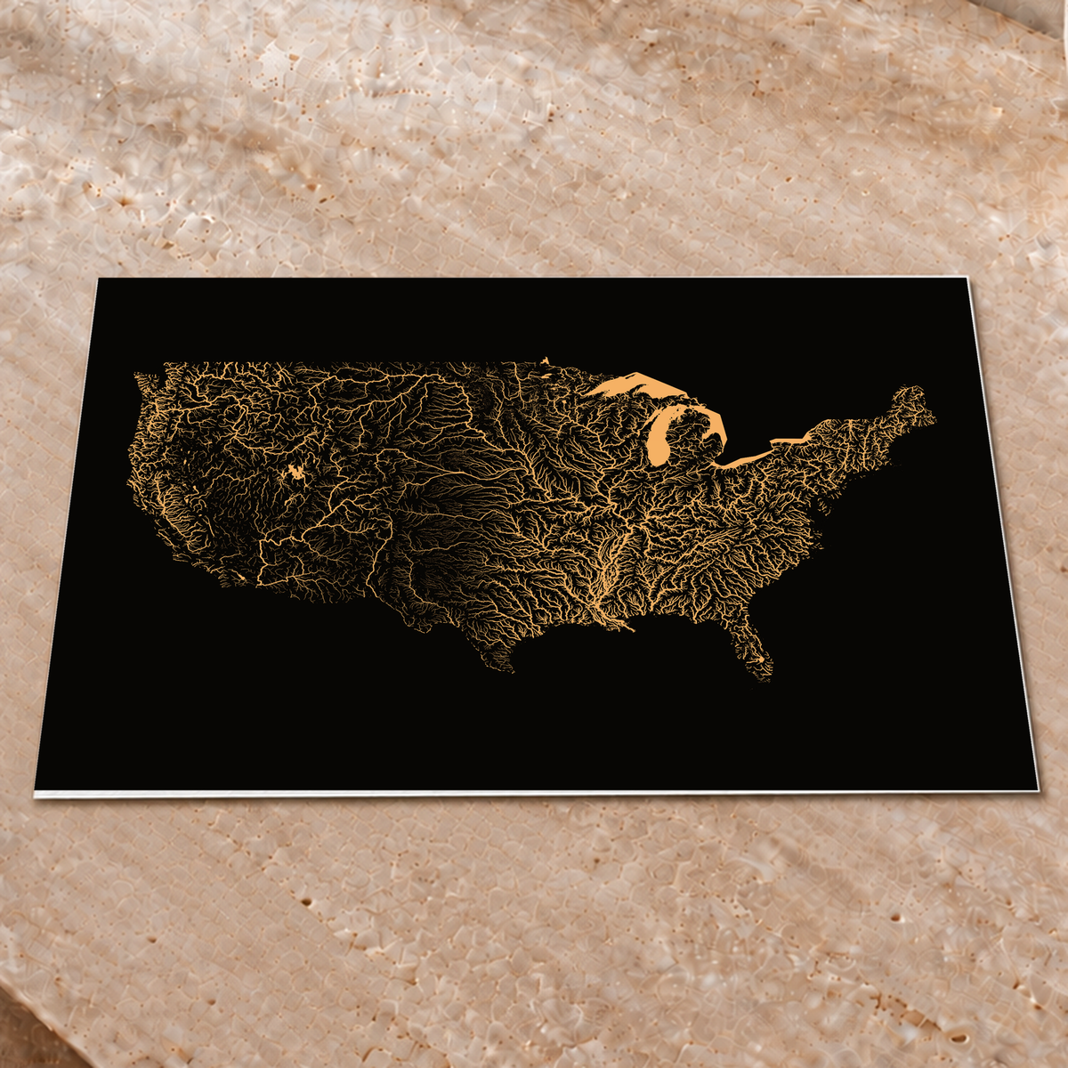 Beautiful Rivers — Estados Unidos — Cobre, Impressão fine art · 45 × 60 cm, Sem margem