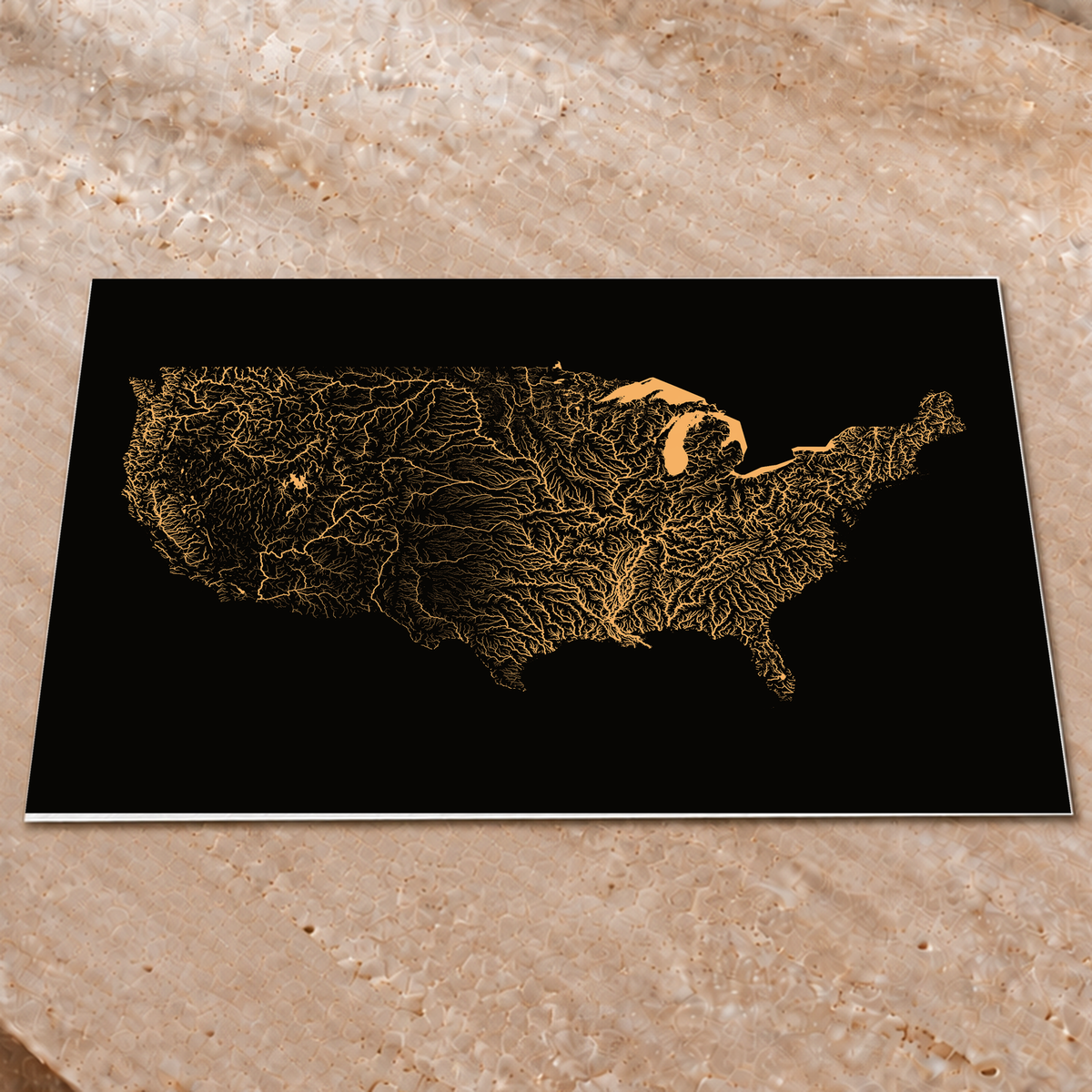 Beautiful Rivers — Estados Unidos — Cobre, Impressão fine art · 60 × 80 cm, Sem margem