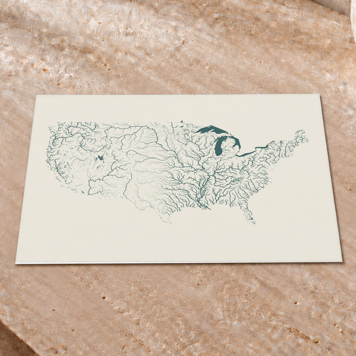 Beautiful Rivers — Estados Unidos — Natural e luminosa, Impressão fine art · 30 × 40 cm, Sem margem