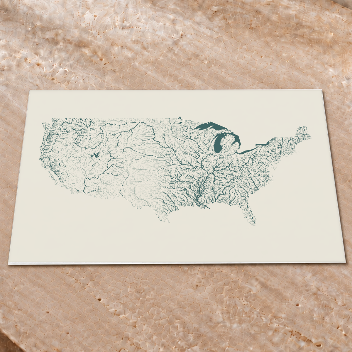 Beautiful Rivers — Estados Unidos — Natural e luminosa, Impressão fine art · 60 × 80 cm, Sem margem