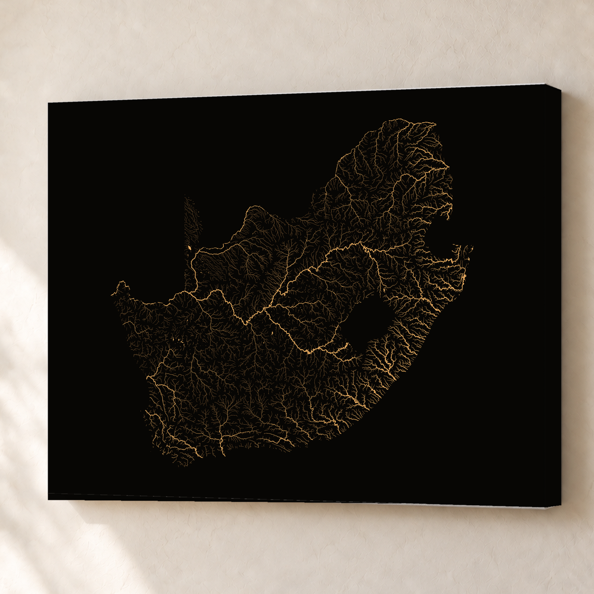 Beautiful Rivers — África do Sul — Cobre, Canvas · 60 × 80 cm, Sem margem