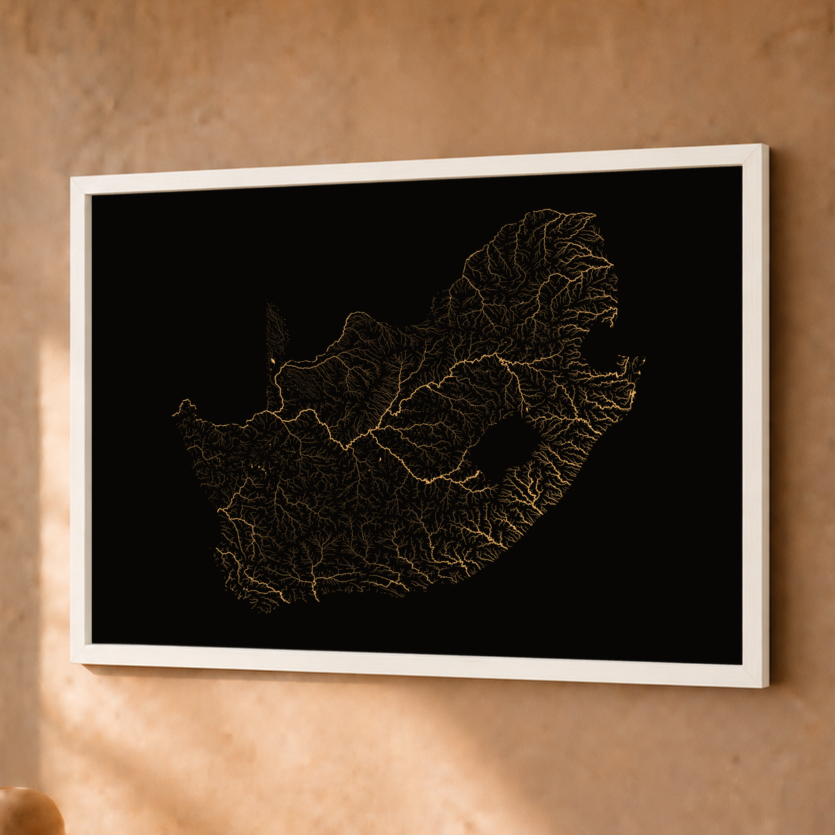 Beautiful Rivers — África do Sul — Cobre, Fine art emoldurado · 30 × 40 cm, Branco · Sem margem