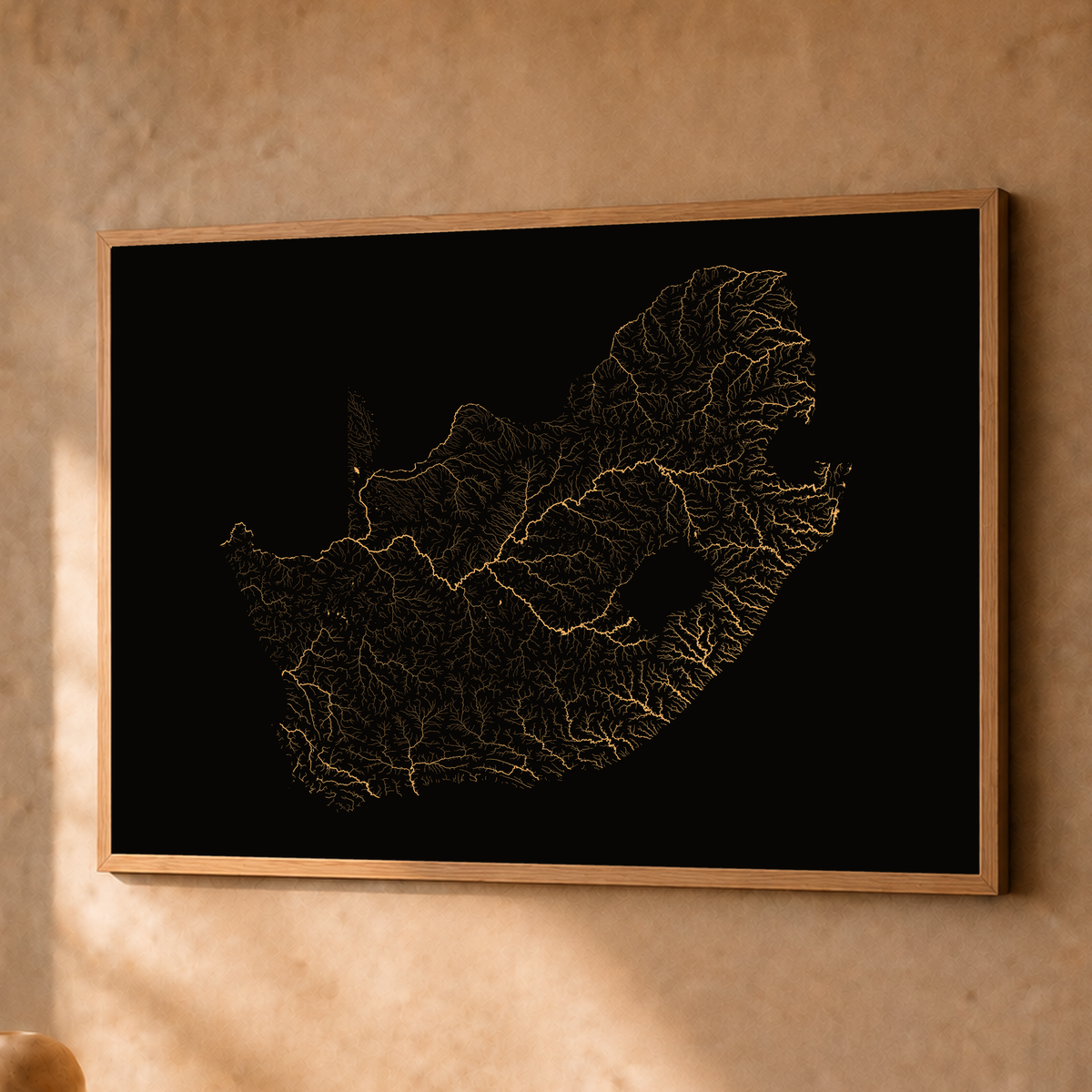 Beautiful Rivers — África do Sul — Cobre, Fine art emoldurado · 45 × 60 cm, Natural · Sem margem