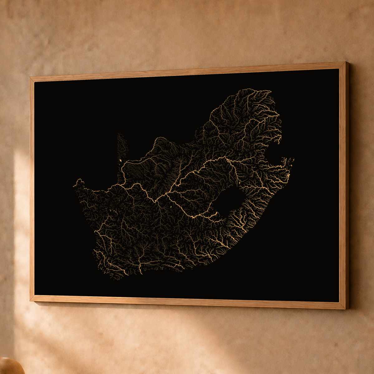 Beautiful Rivers — África do Sul — Cobre, Fine art emoldurado · 60 × 80 cm, Natural · Sem margem