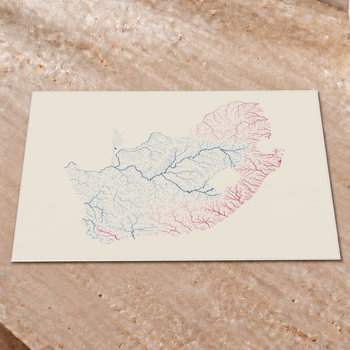 Beautiful Rivers — África do Sul — Risografia, Impressão fine art · 45 × 60 cm, Sem margem